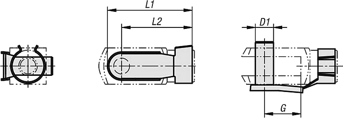 Składane trzpienie sprężynowe K1139 do przegubów widełkowych DIN 71752